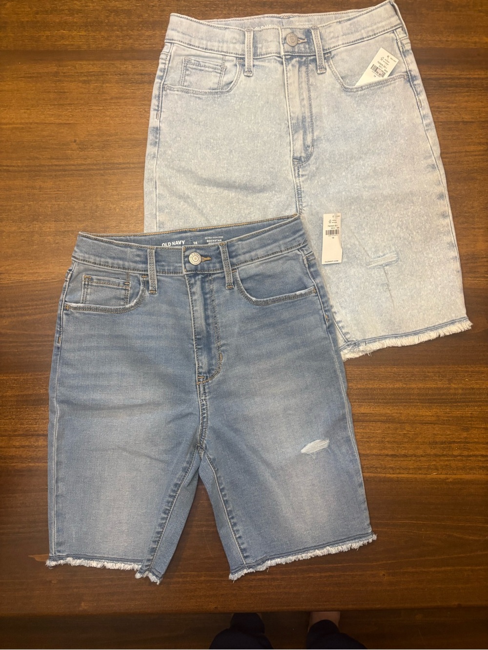 Old Navy girls size 14 denim shorts bundle of 2